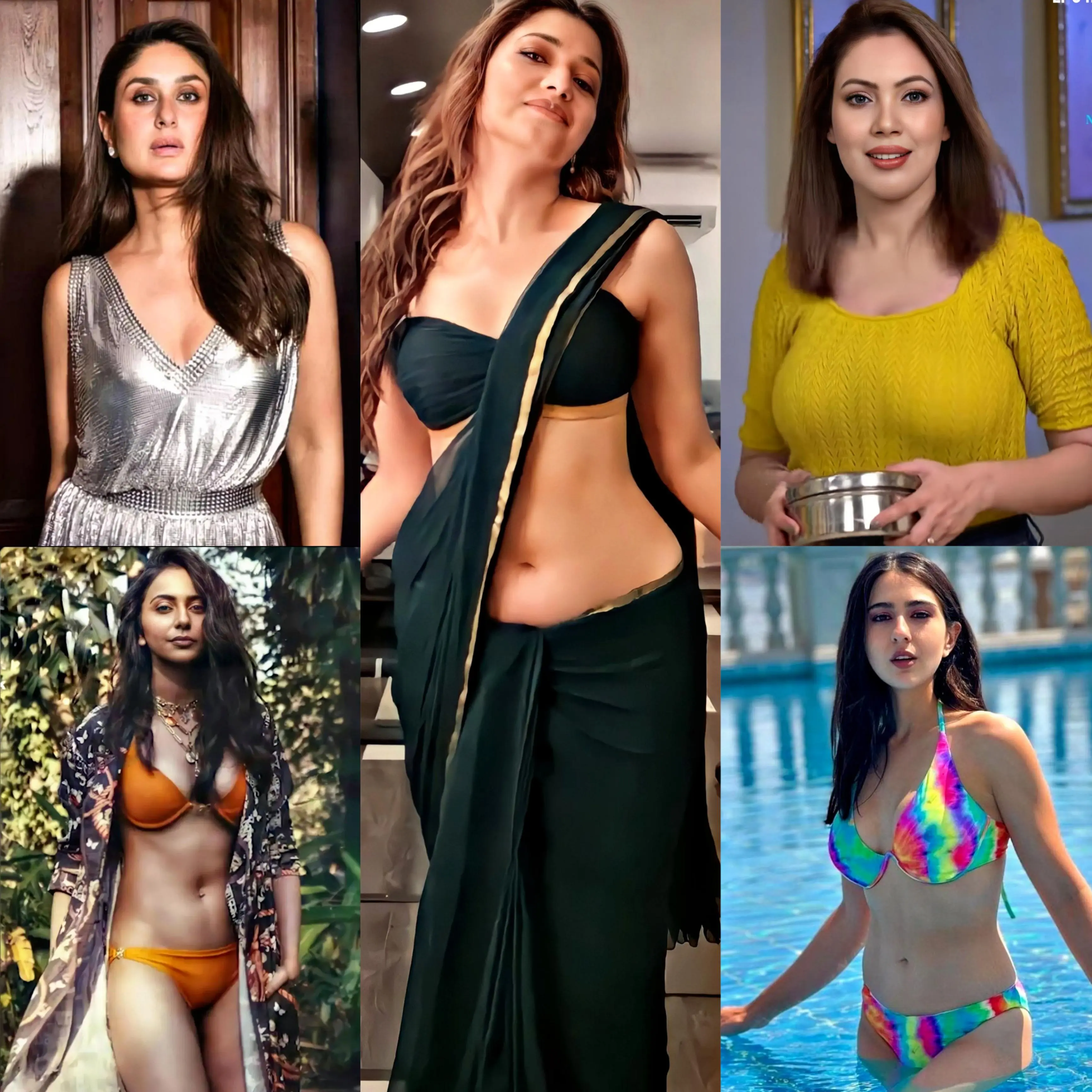 choose:1)your slave 2)your fuckdolll 3)your dominating mistress 4)your house horny maid 5)your wif. Comment.(Kareena,Rakul,tamanna,babita,sara)