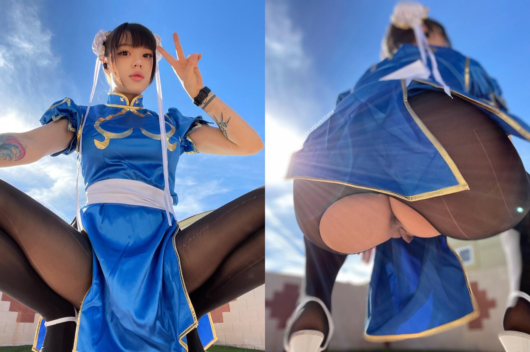 Chun li cosplay nsfw