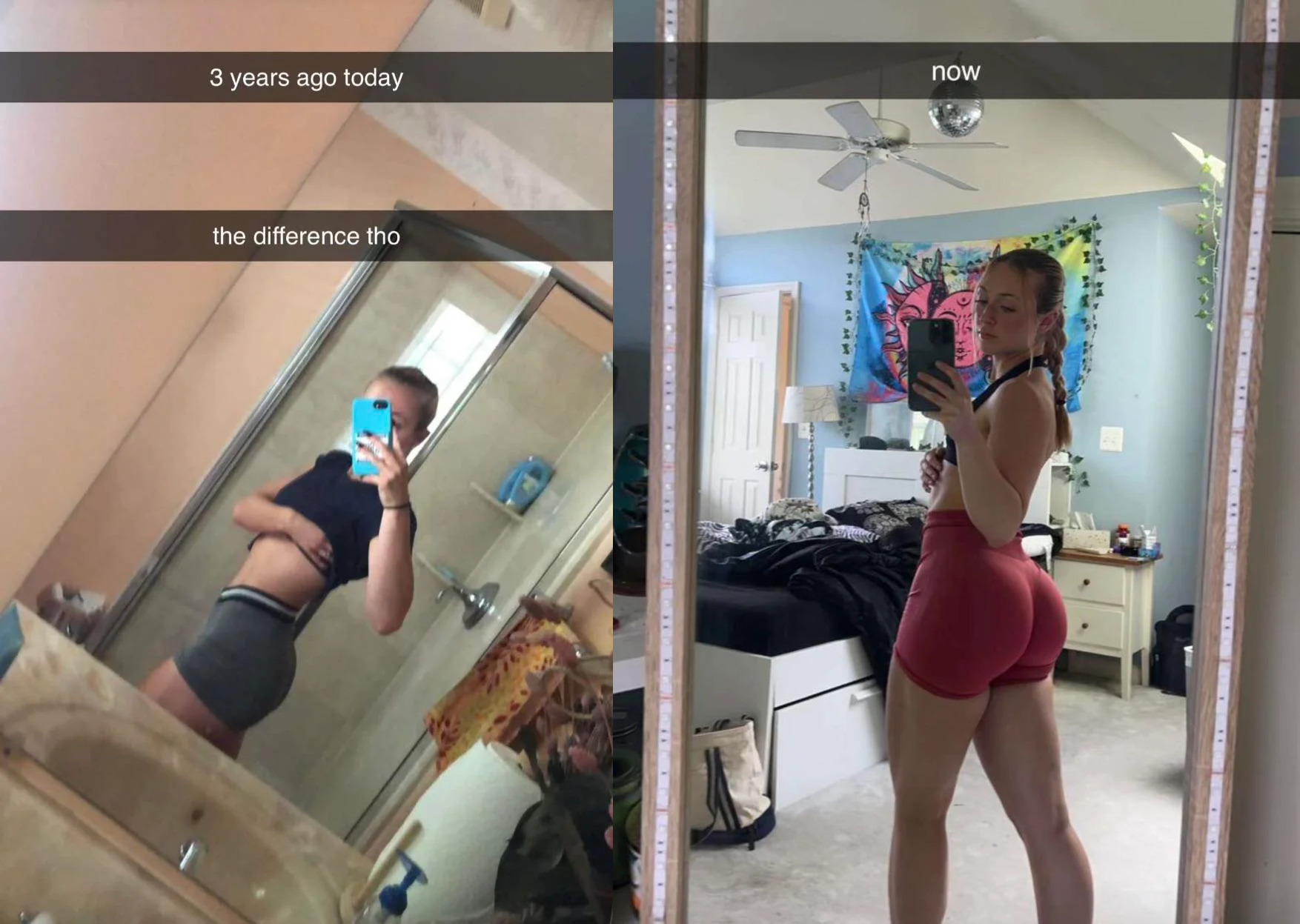 Delaney Short 3 years ago vs now | Scrolller