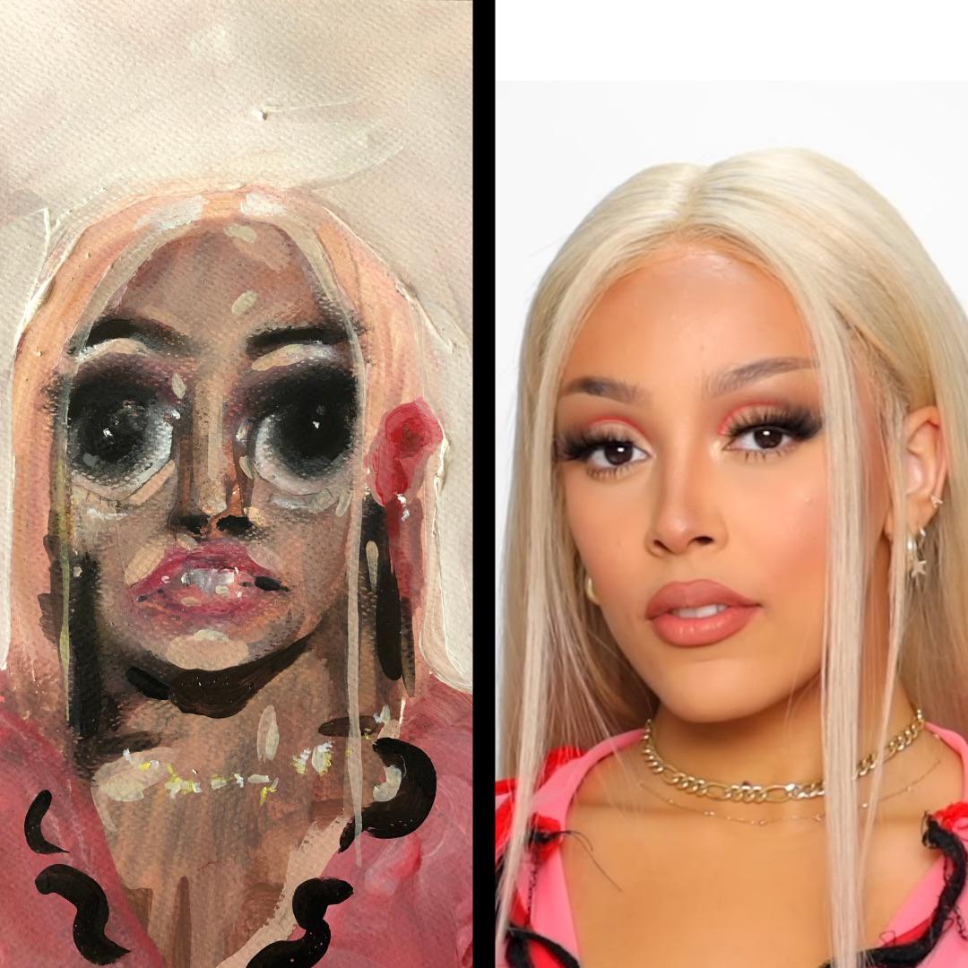 Doja Cat Portrait By Me Scrolller