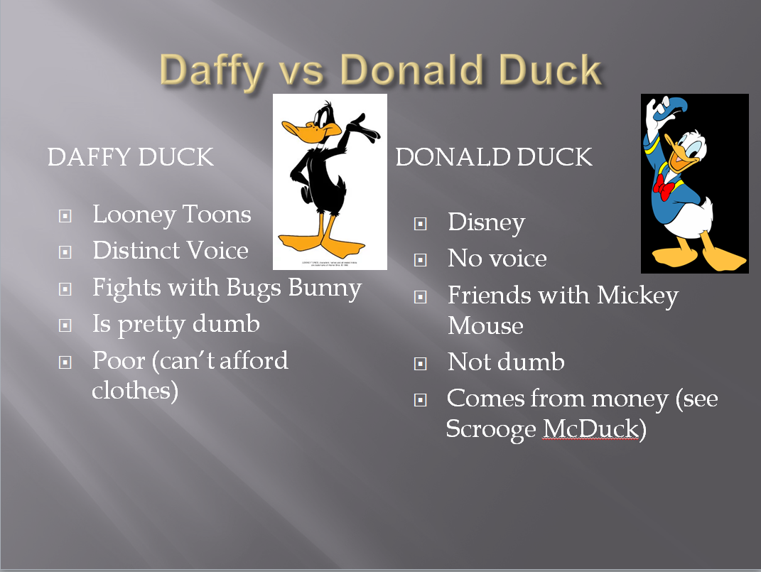 Donald Vs Daffy Duck (OC Do not Steal...even for sweet sweet Karma