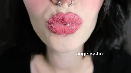 Drooling Lips Lipstick Lipstick Fetish Long Tongue Saliva Spit Tongue Fetish  Porn GIF by angelisstic | Scrolller
