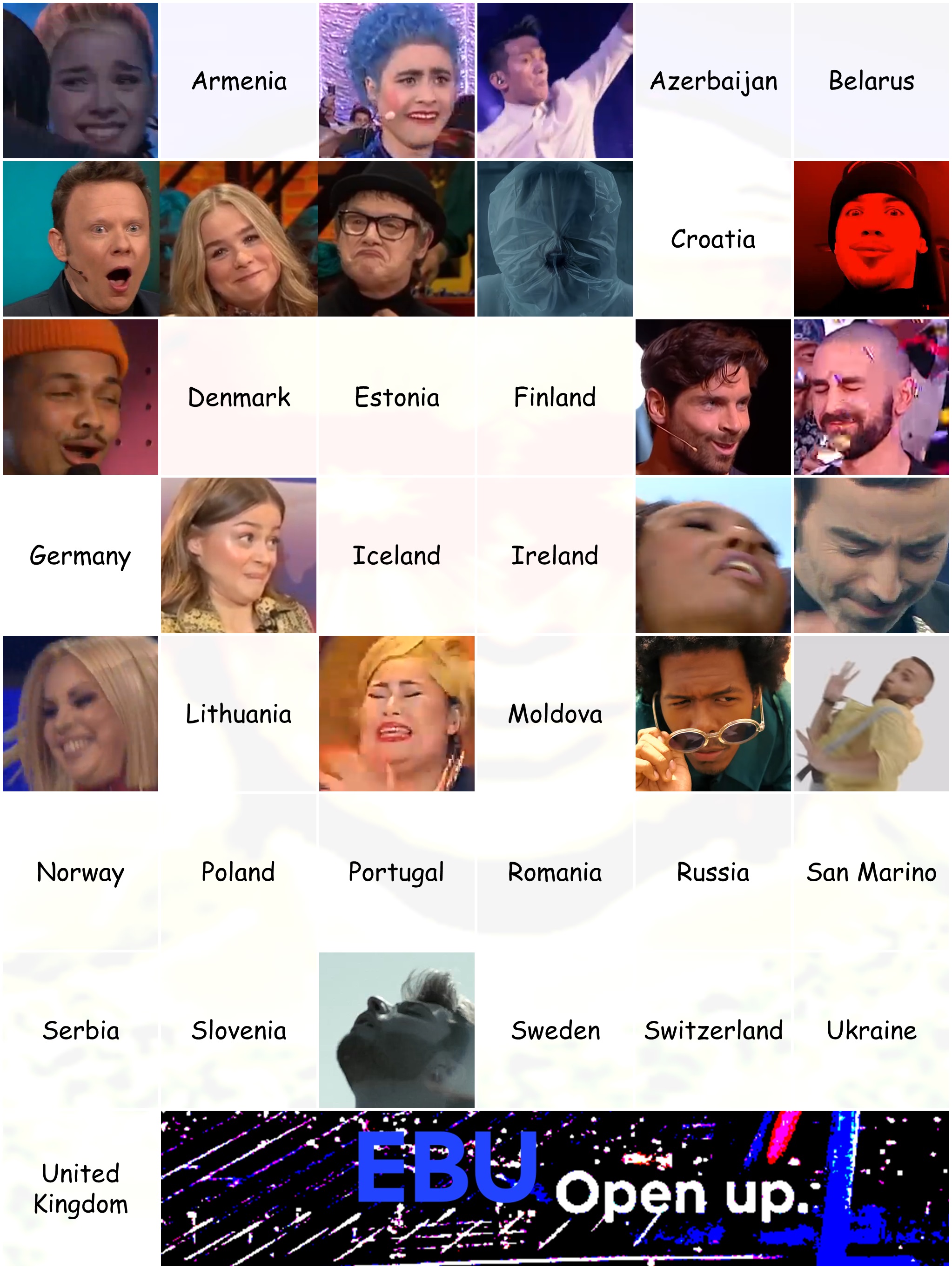 Eurovision 2020 participants so far (Feb. 8) | Scrolller