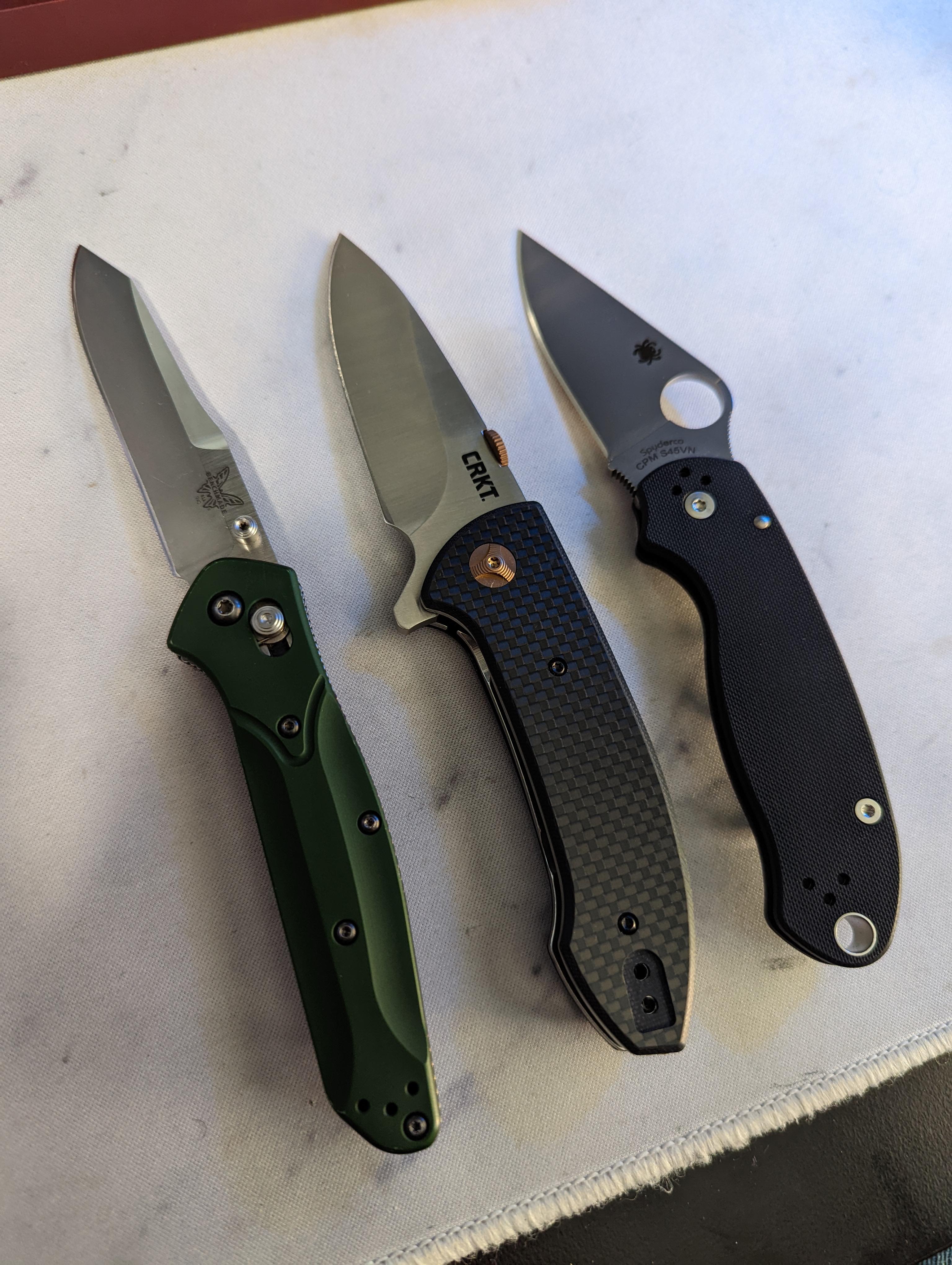 Finally acquired all 3 of my grail knives. BM 940 / CRKT Avant / SC ...