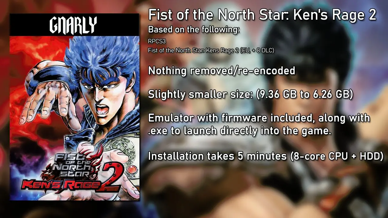 Ken Rage Charts Fist of the North Star: Ken's Rage 2 (+8 DLC, RPCS3) [Gnarly Repacks ...