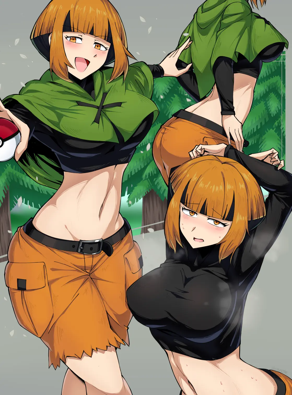 Gardenia's midriff [Pokémon]