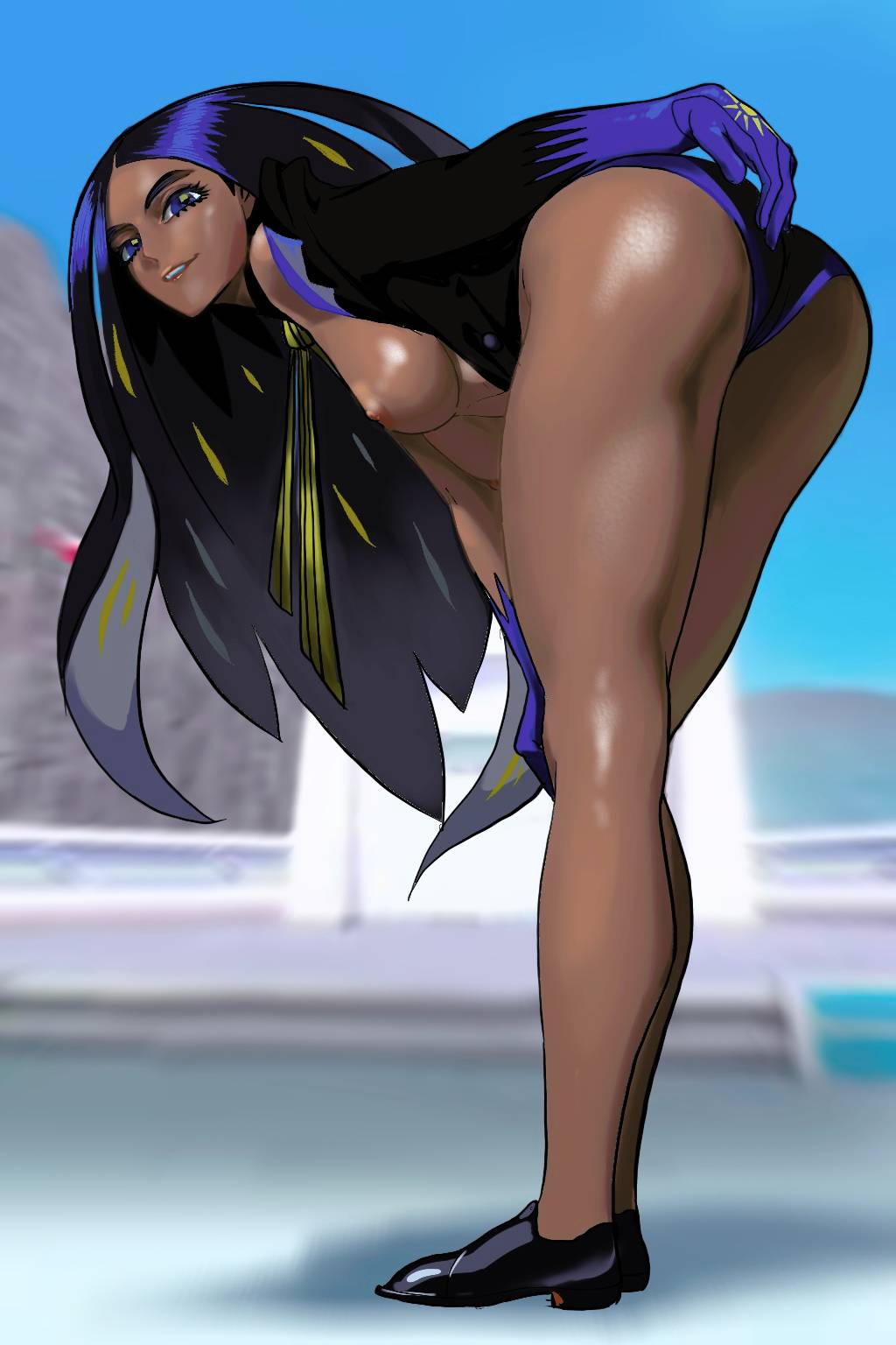 Geeta Bending Over Pokemon Scrolller.