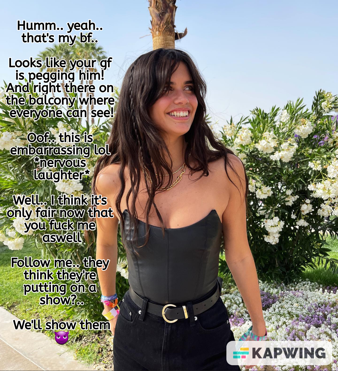 Gf caught you getting pegged by her friend's gf and putting on a show