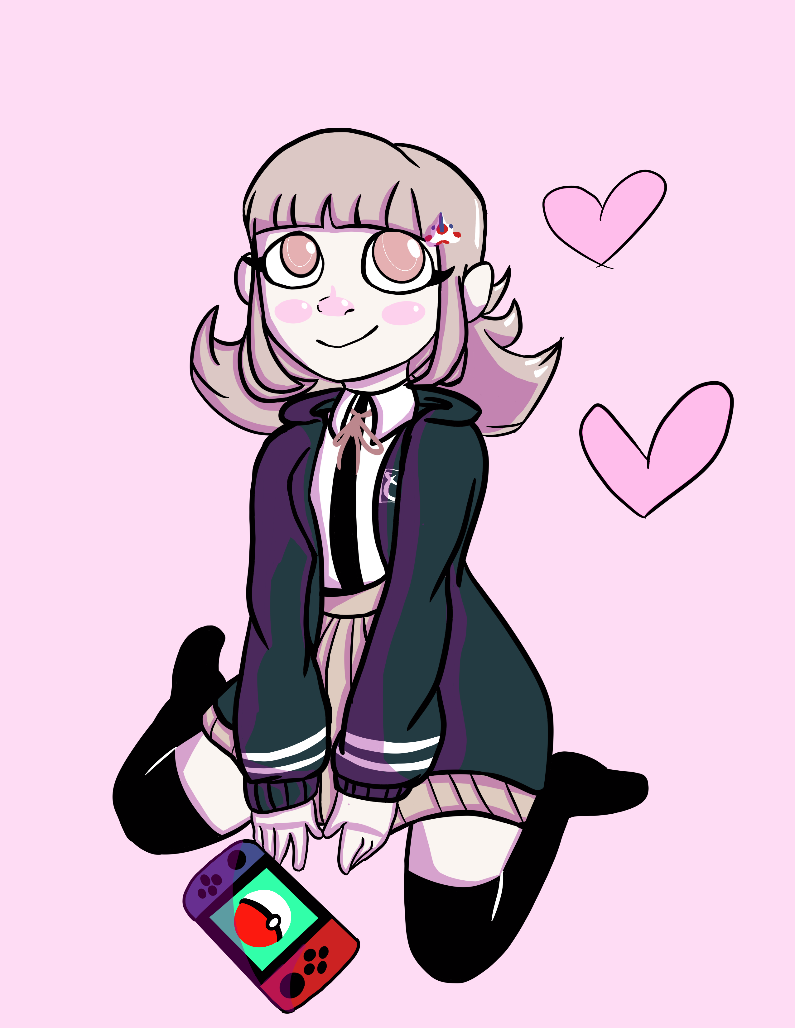 Here S A Chiaki Drawing I Did On Procreate A While Back Scrolller