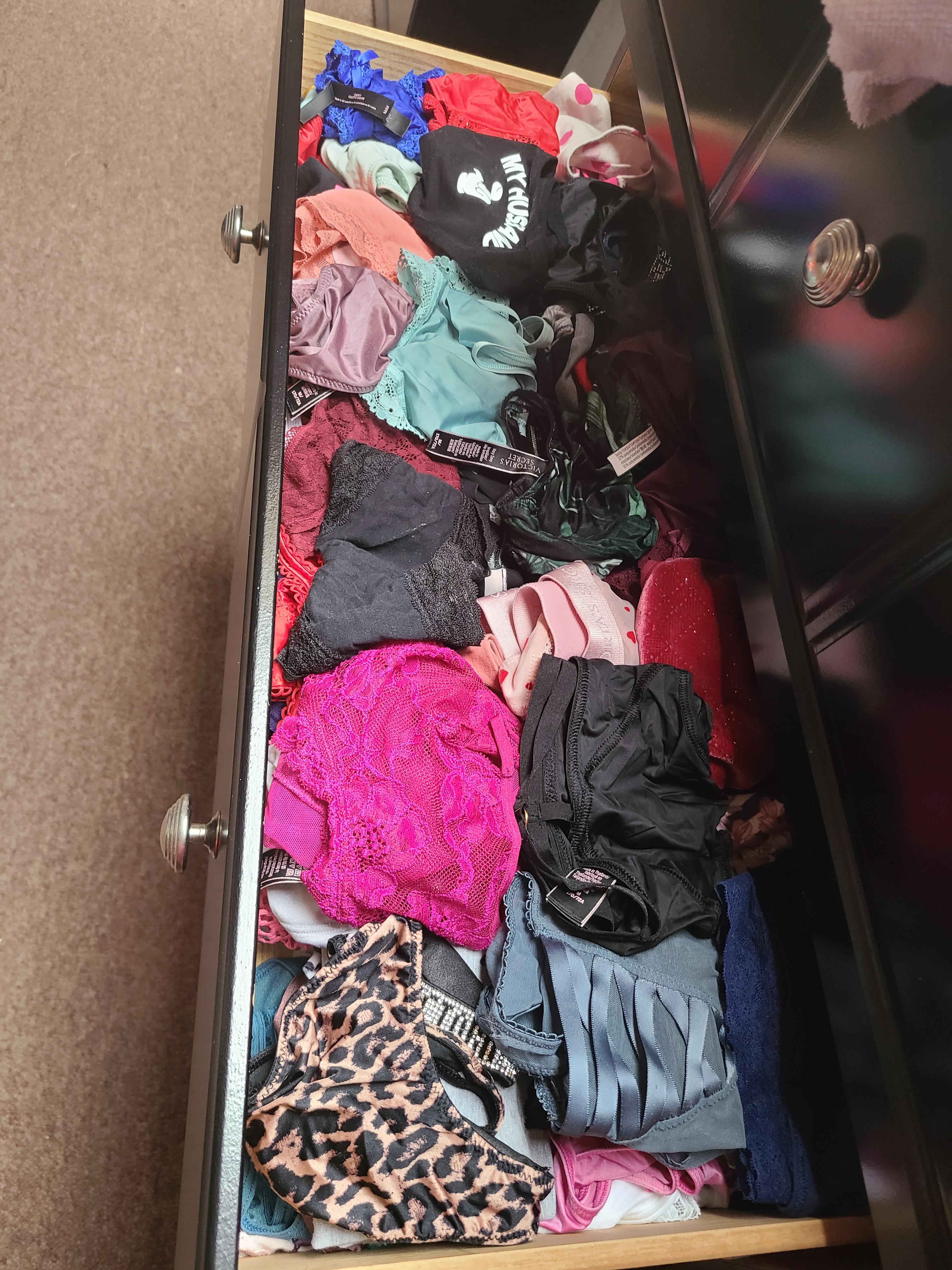 Heres Another Pic Of My Wifes Panty Drawer After Finishing Laundry I Hope Everyone Enjoys 😉 
