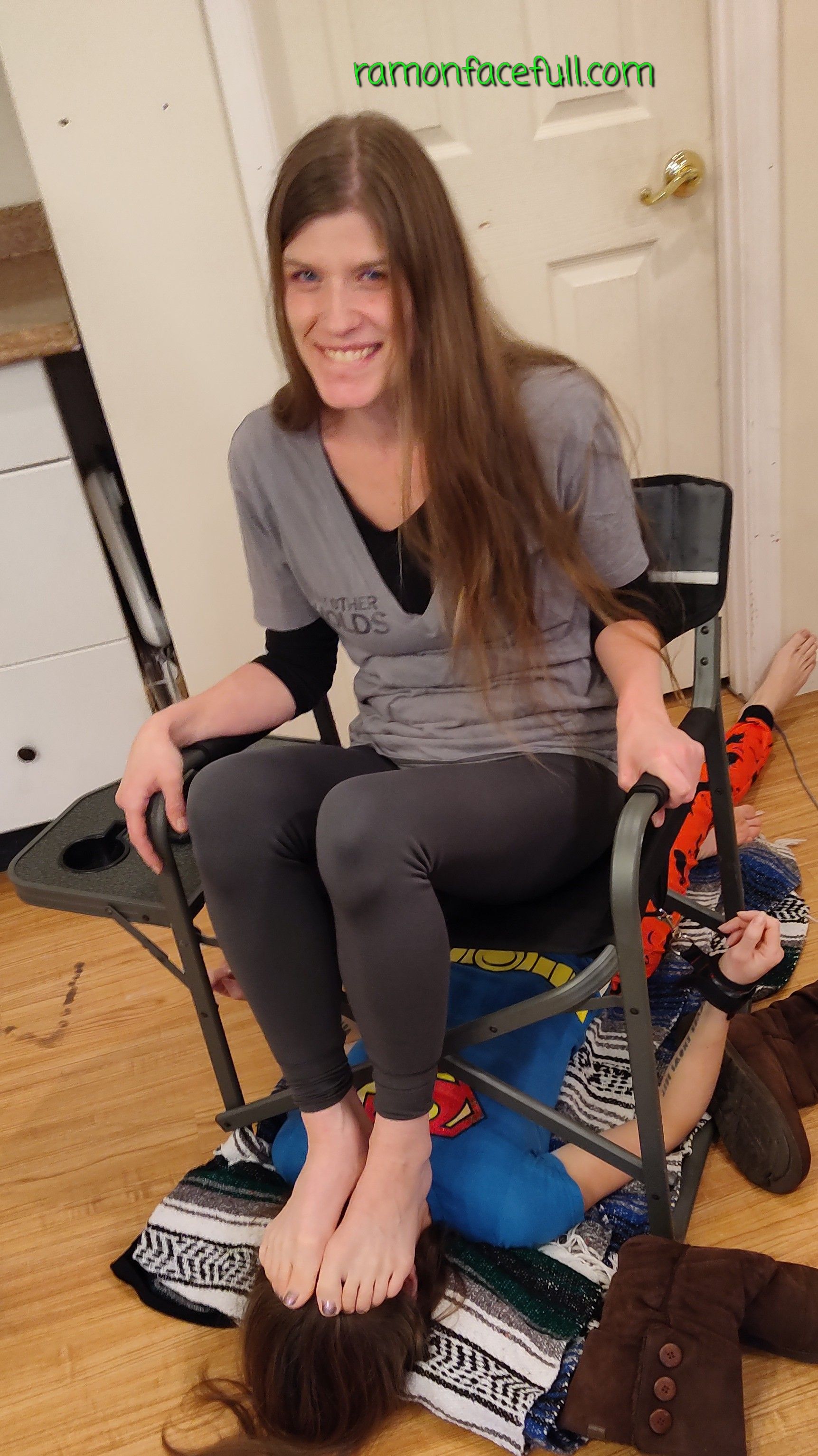 Human Footrest for Bell Scrolller