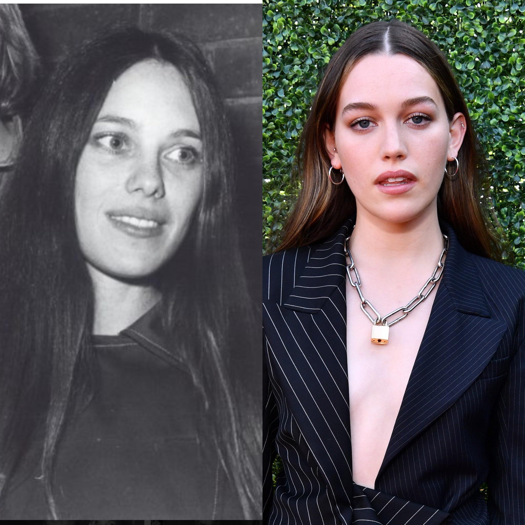 I think Victoria Pedretti resembles a young Marcheline Bertrand