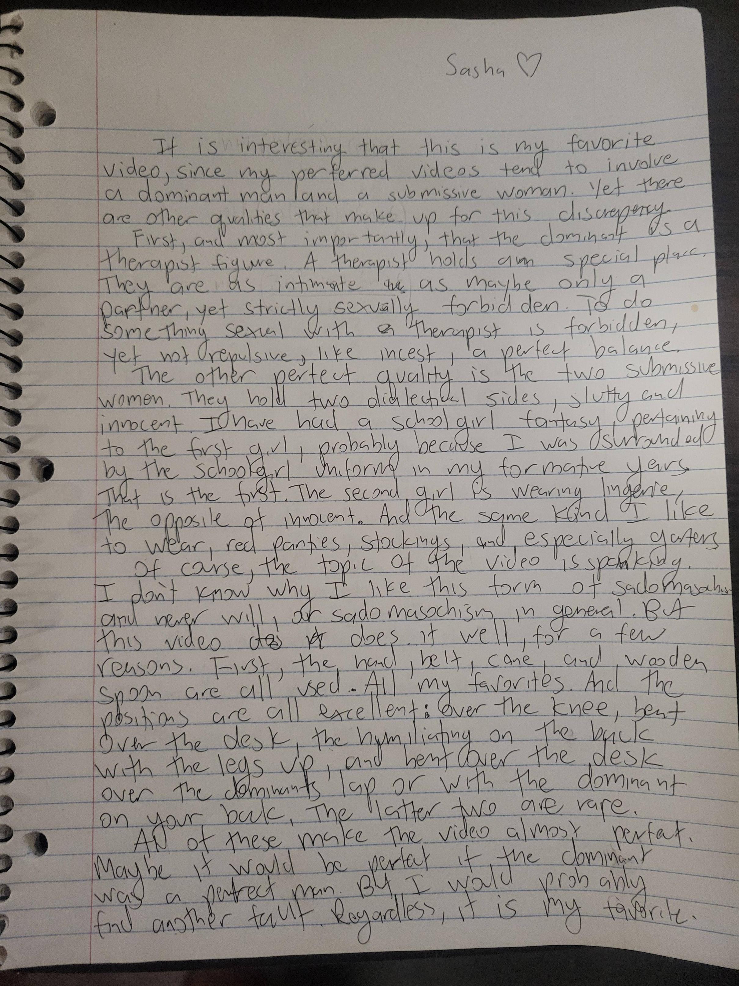 I was instructed to watch my entire favorite bdsm porn video (1hr