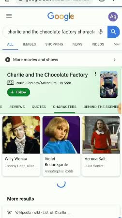 I'm LMAO right now. I searched Charlie and the chocolate factory