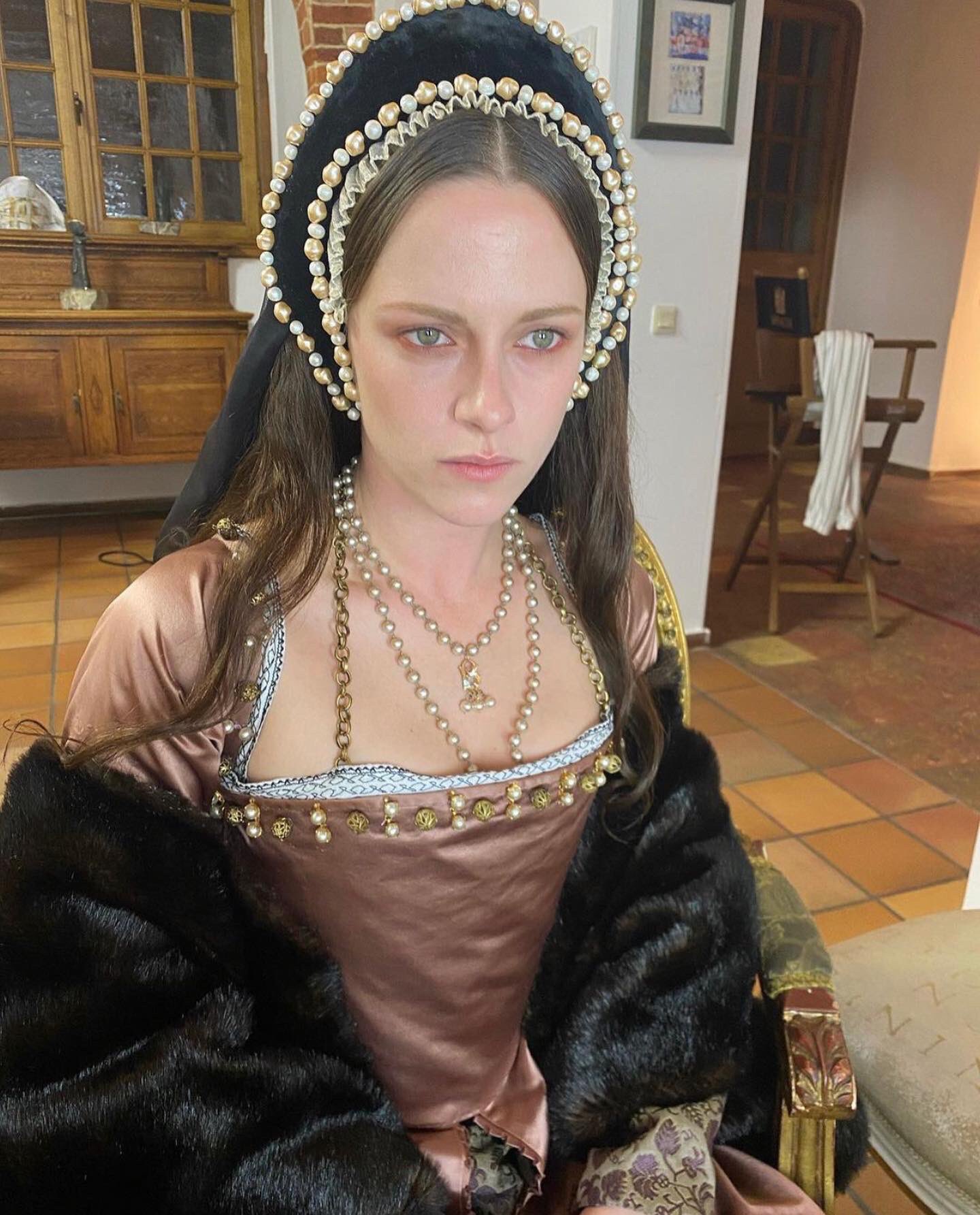 Kristen Stewart as Anne Boleyn in Spencer. | Scrolller