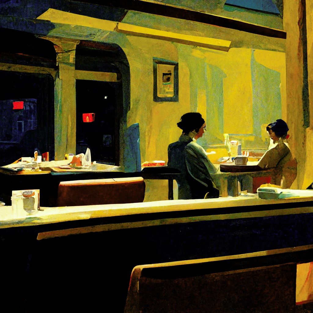 Late Night Diner Painted By Edward Hopper Scrolller late-night-diner-painted-by-edward-hopper-scrolller