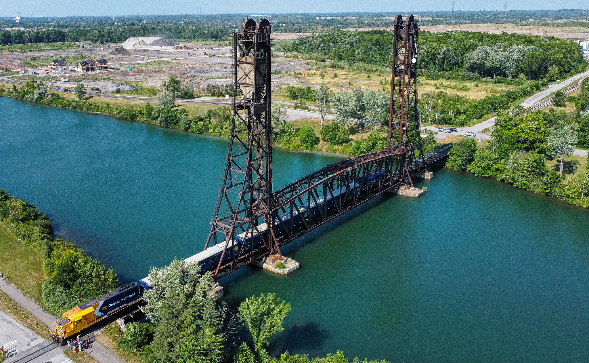 Lift bridge in Dain City, Ontario. Photo credit Joseph Scrolller