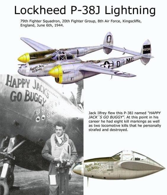 Lockheed P-38J Lightning “Happy Jack’s Go Buggy” | Scrolller