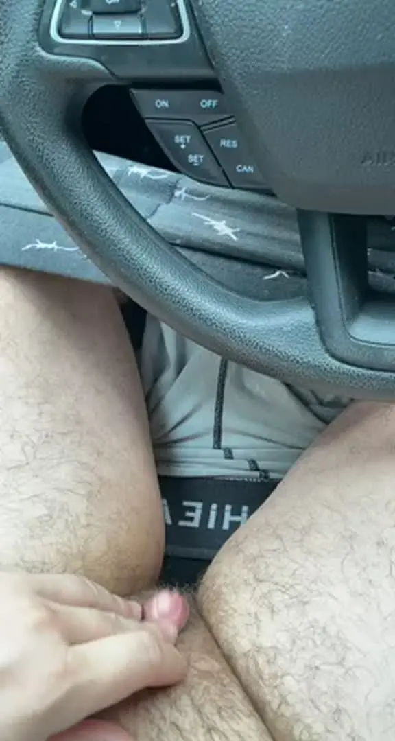 Love exposing myself in the car [ftm]
