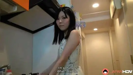 Mai Araki and boyfriend get naked while cleaning the house