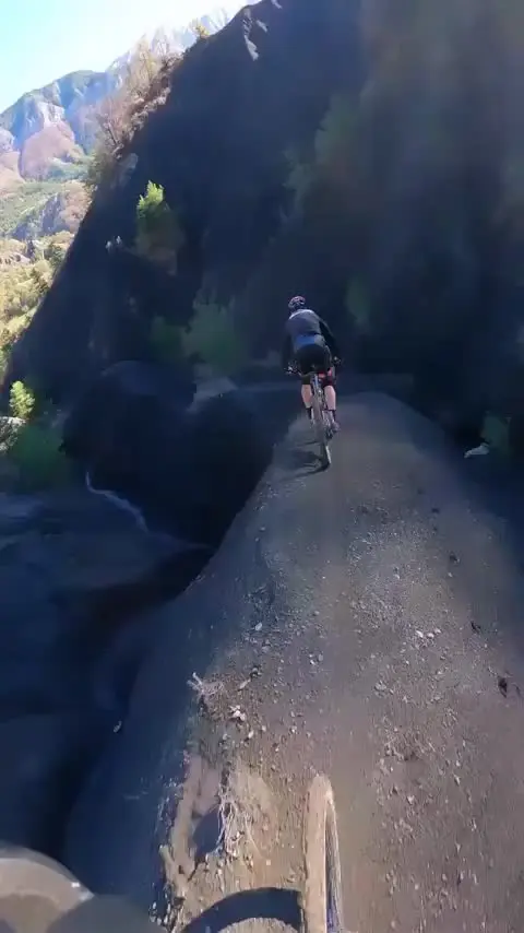 Mountain biking in the French Alps