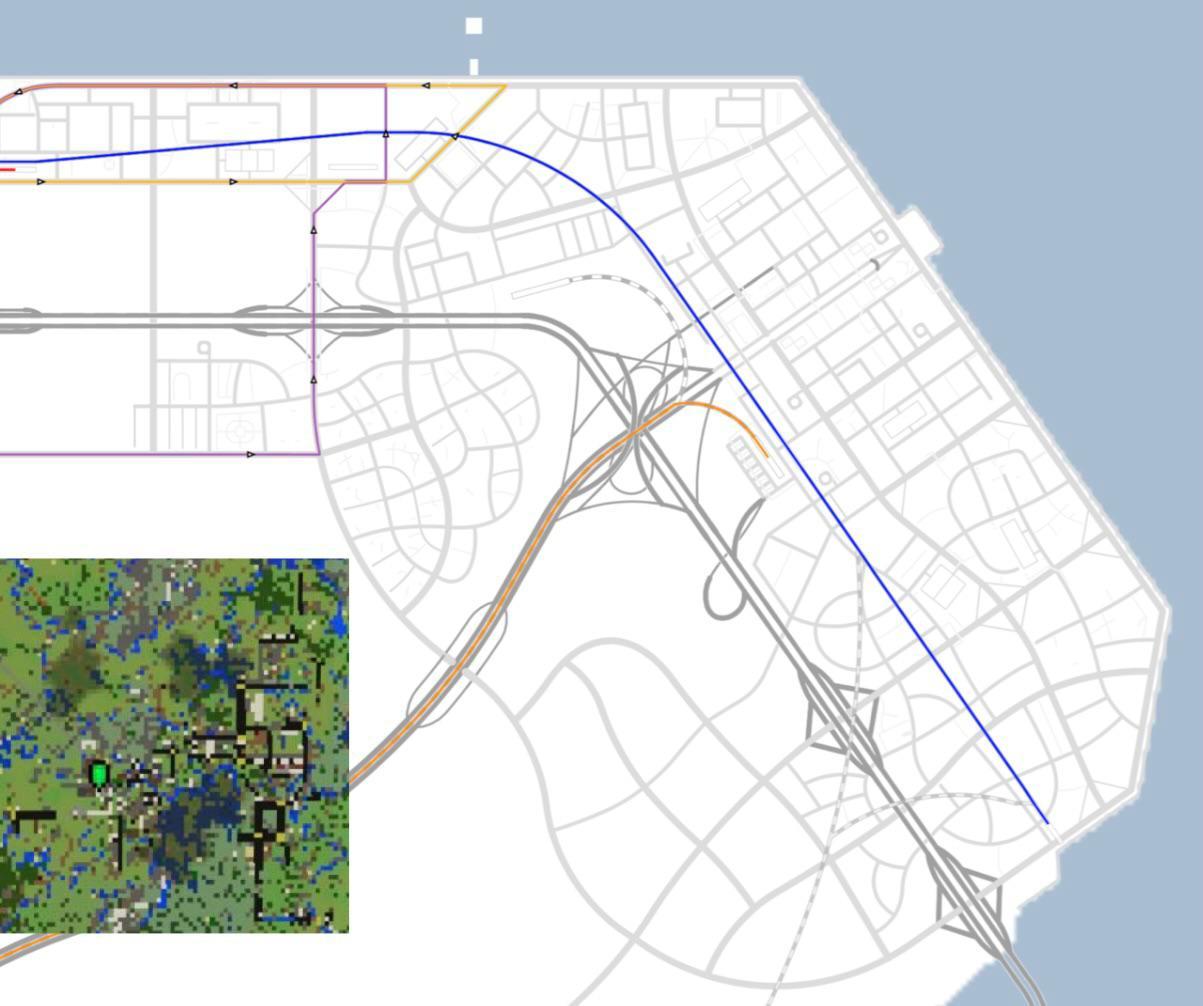 My downtown area on CSL Map View versus my Minecraft world | Scrolller