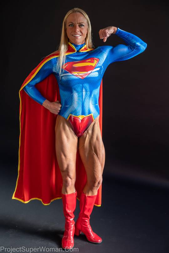 superwoman body paint