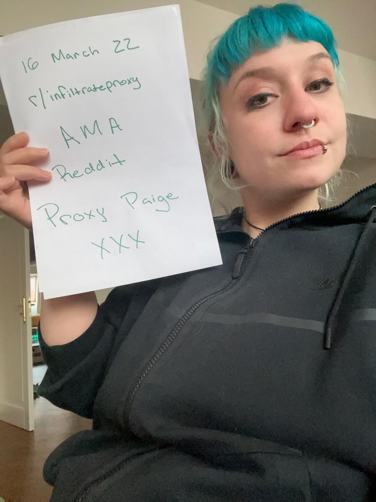 Proxy Paige Is Going To Answer Some Questions Over At R Ama On 16th