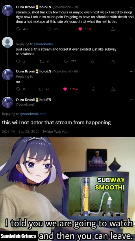 This Was All In One Stream BTW. Posting Daily Kronii Content Until She  Joins Reddit (Day 763) : r/Hololive