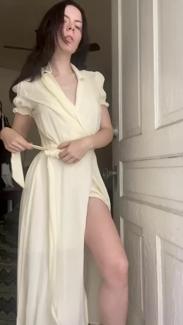 Slipping my dress off for you Scrolller