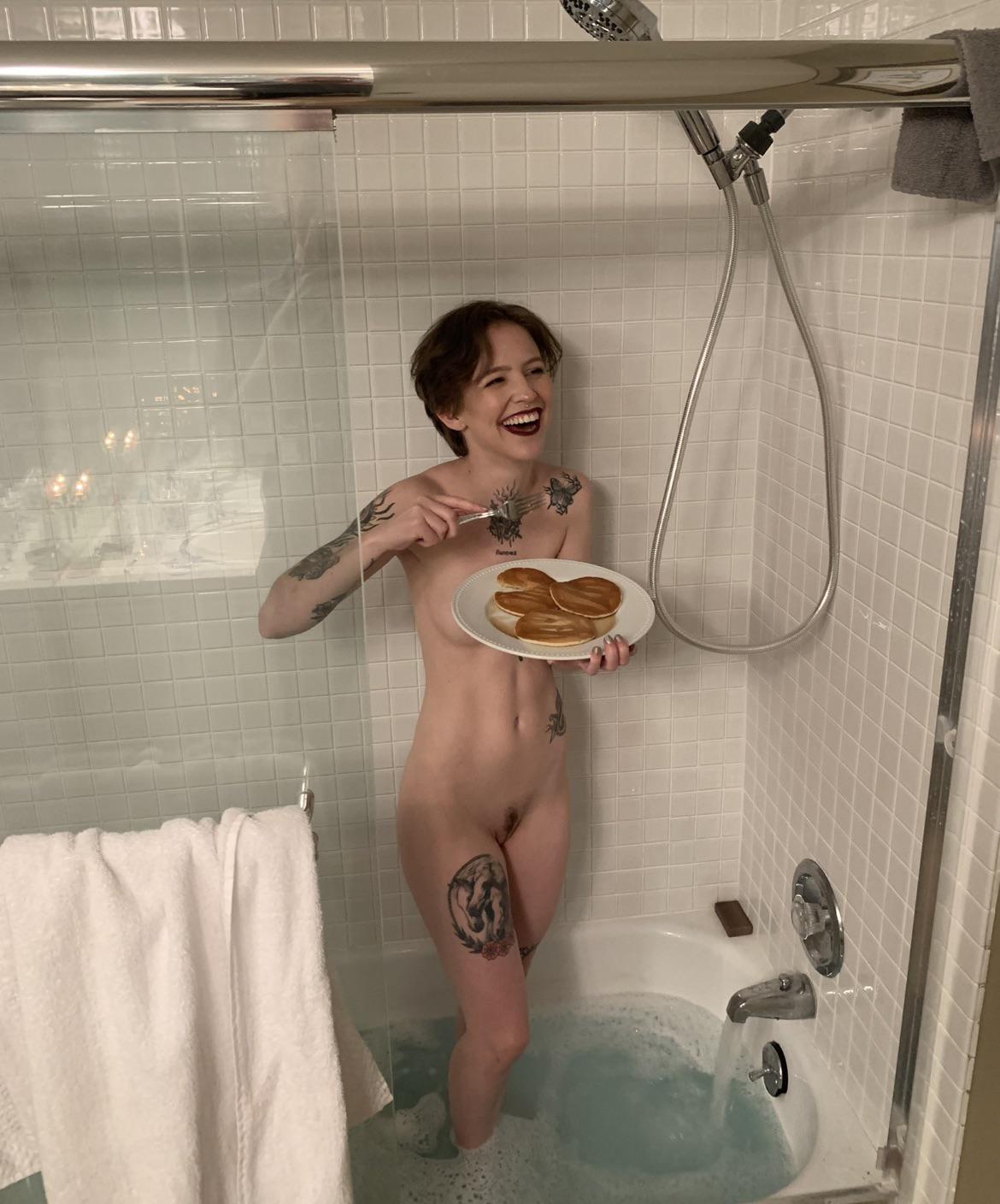 Sometimes you get caught doing something weird .. naked lol OC 