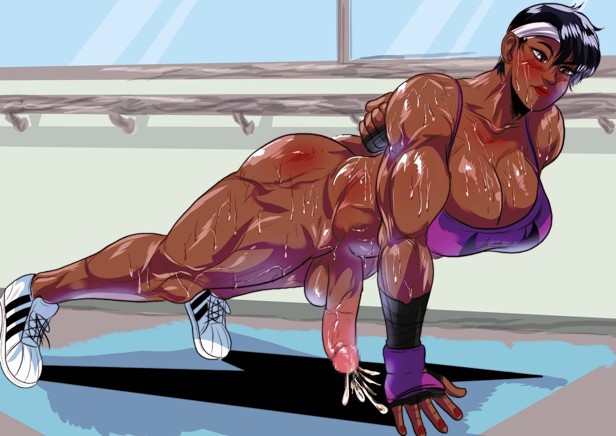 Futanari bodybuilder