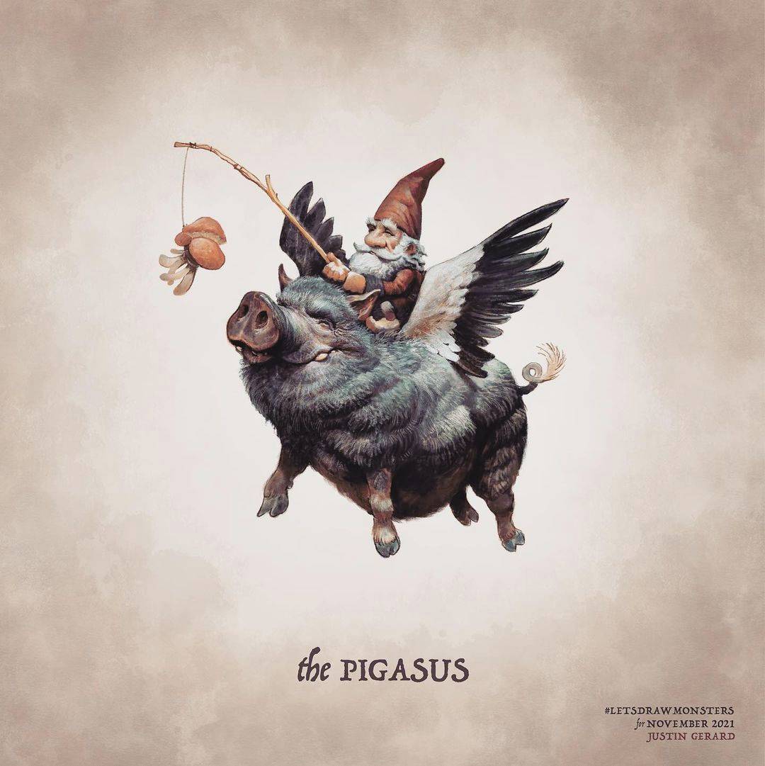 The Pigasus by Justin Gerard Scrolller