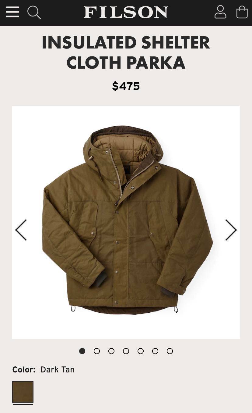 Thoughts on the Insulated Shelter Cloth Parka? | Scrolller