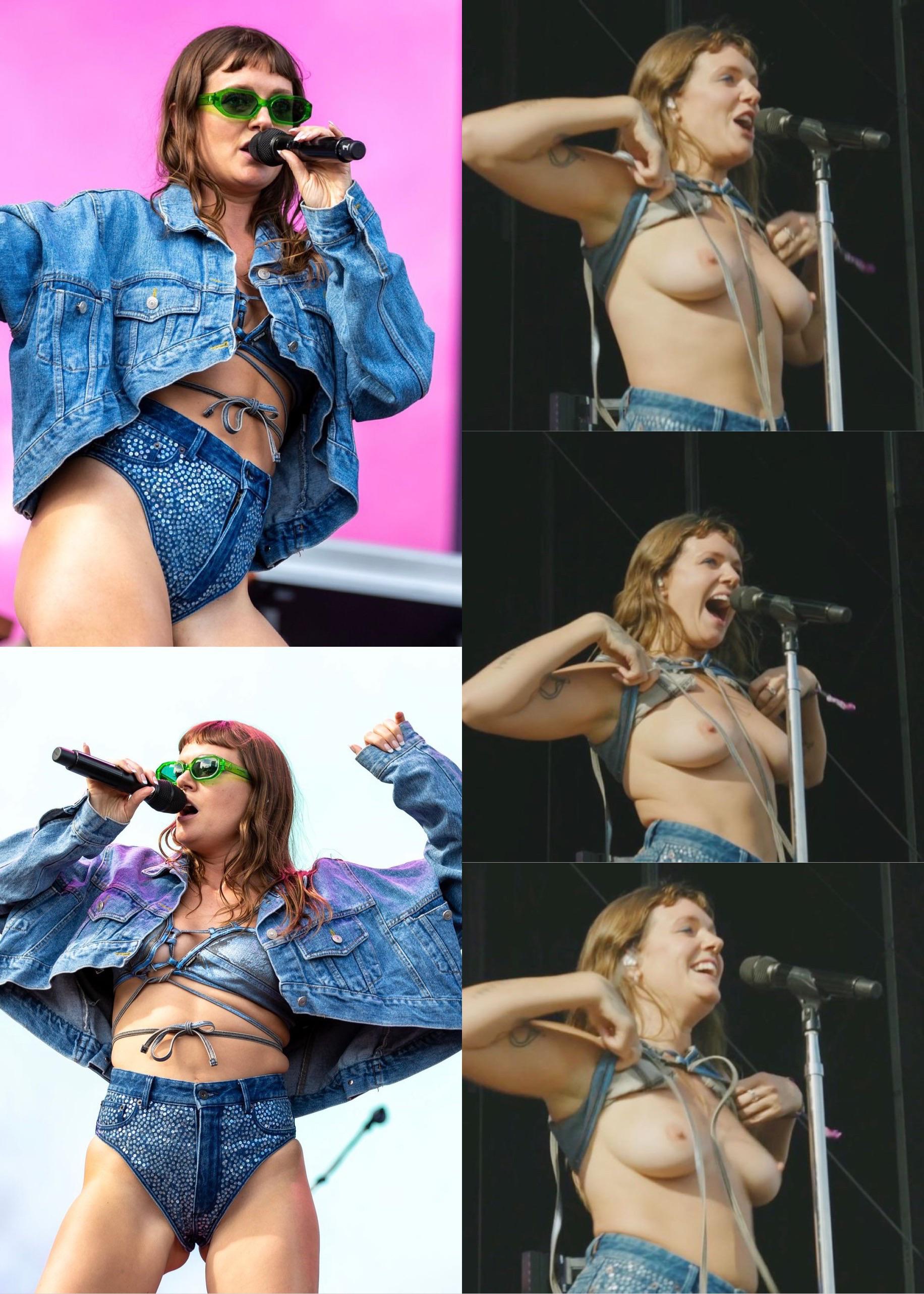 Tove Lo flashing the crowd at Lollapalooza 2022 | Scrolller