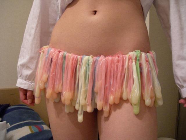 Used Condom Skirt Scrolller used-condom-skirt-scrolller