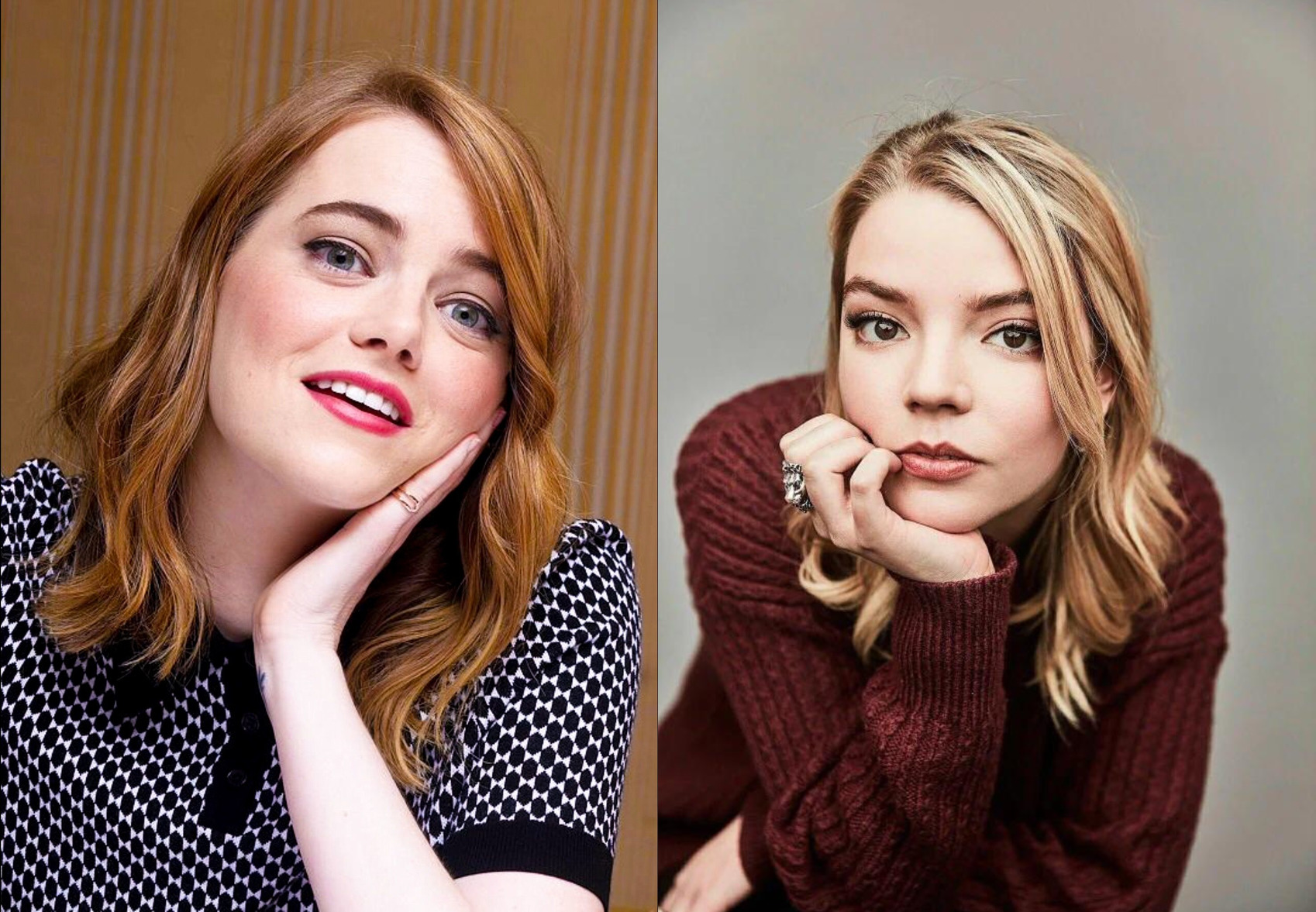 Wyr Facefuck Emma Stone And Cum Down Her Throat Or Have Anya Taylor Joy Slowly Stroke And Suck 2743