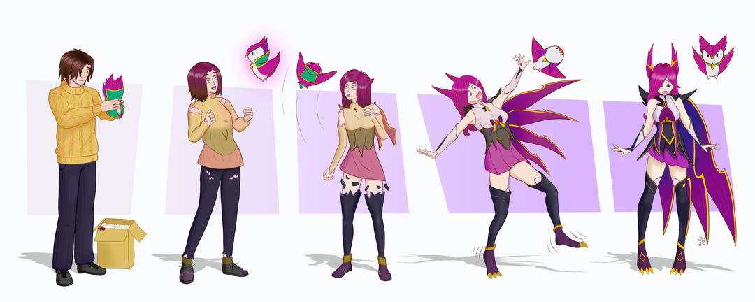 Xayah TG [MTF/TGTF; Twinning/Character TF][League of Legends] | Scrolller