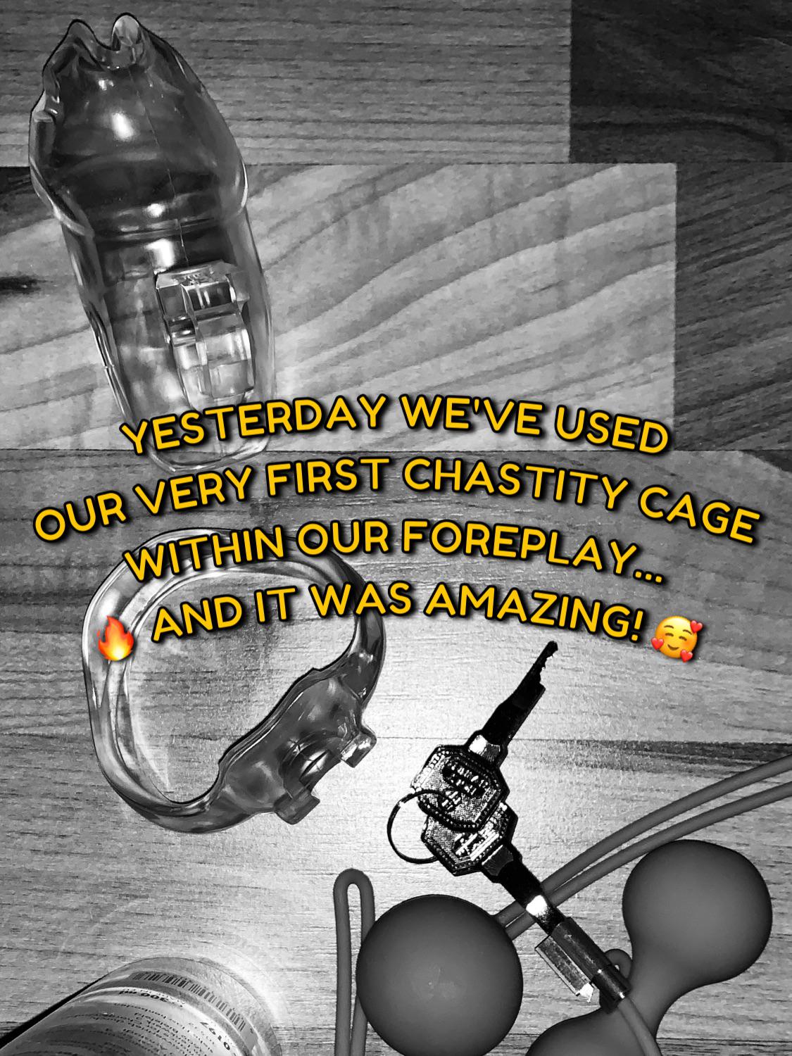 Yesterday Me And My Girlfriend Used Our Very First Chastity Cage On Me