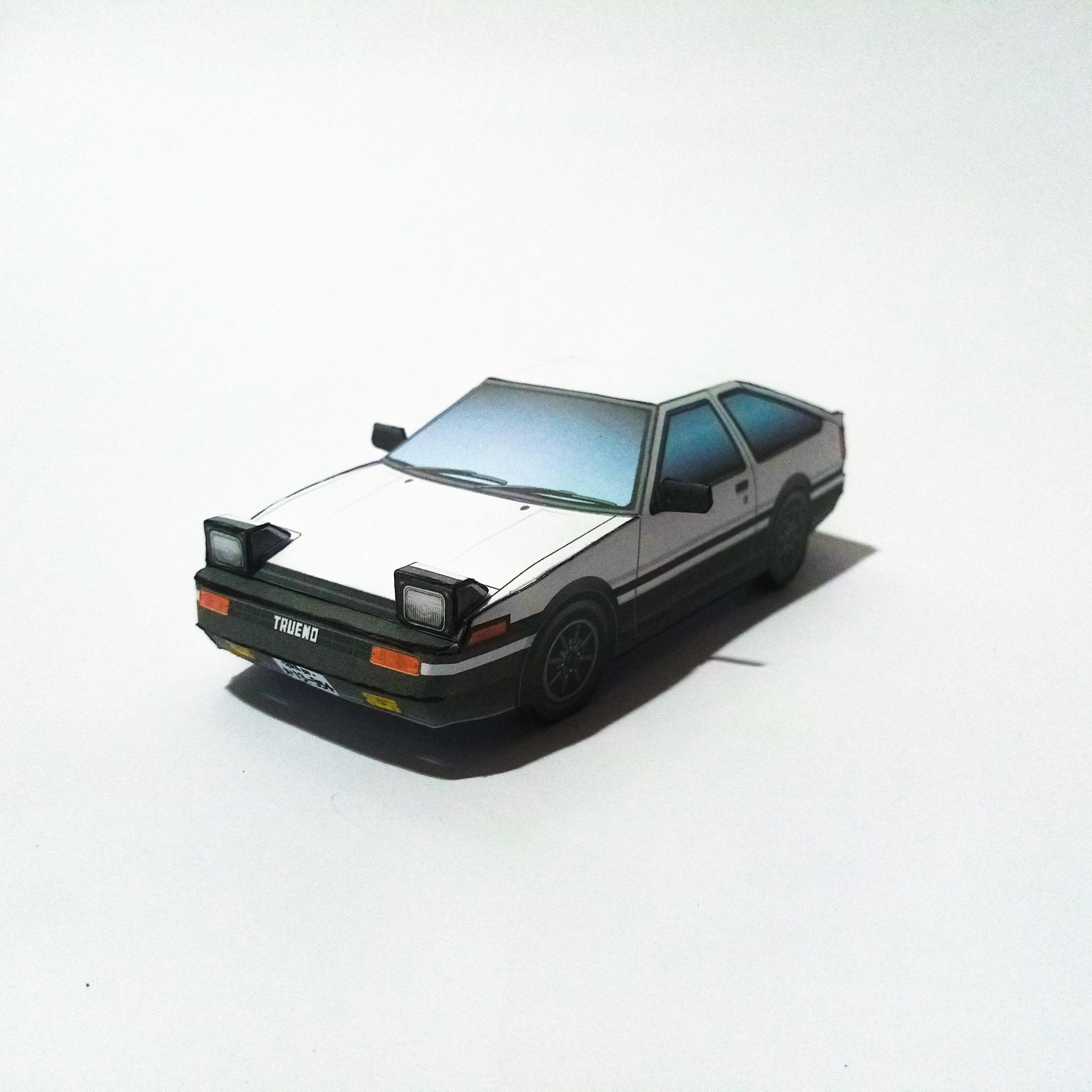 1:18 Toyota Trueno AE86 Papercraft | Scrolller