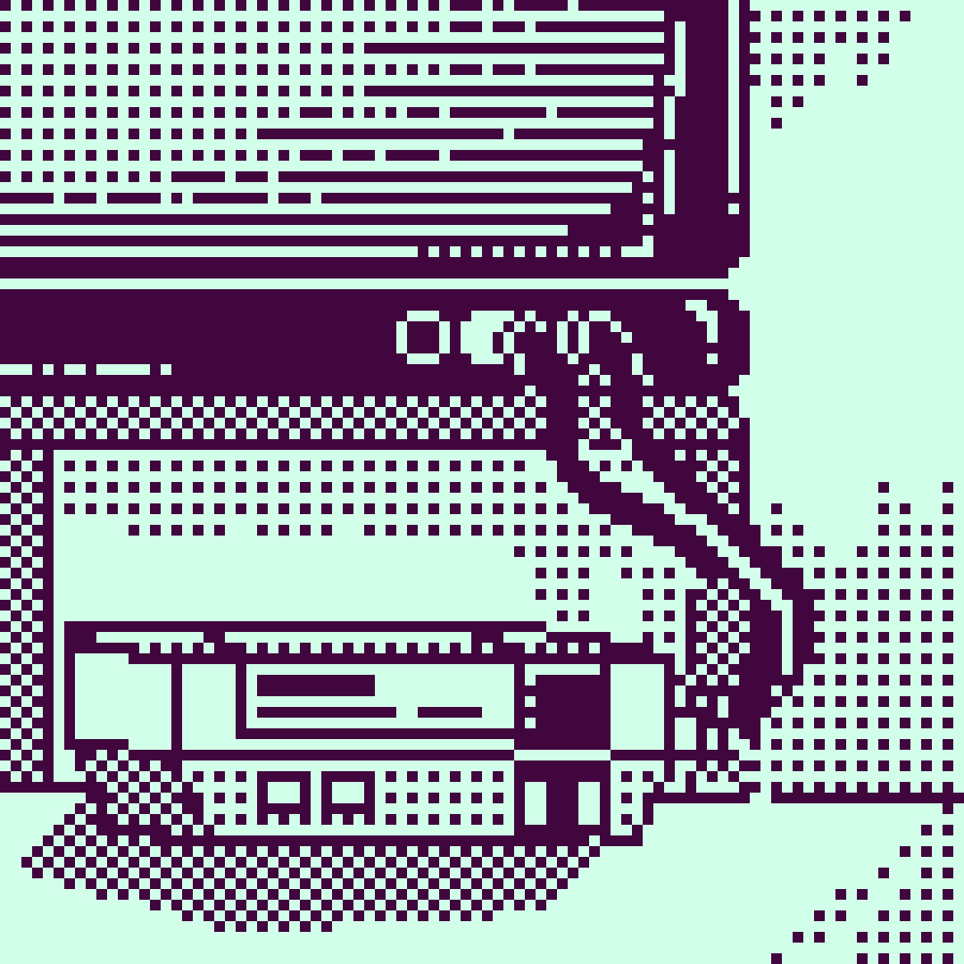 1-bit pixel art | Scrolller