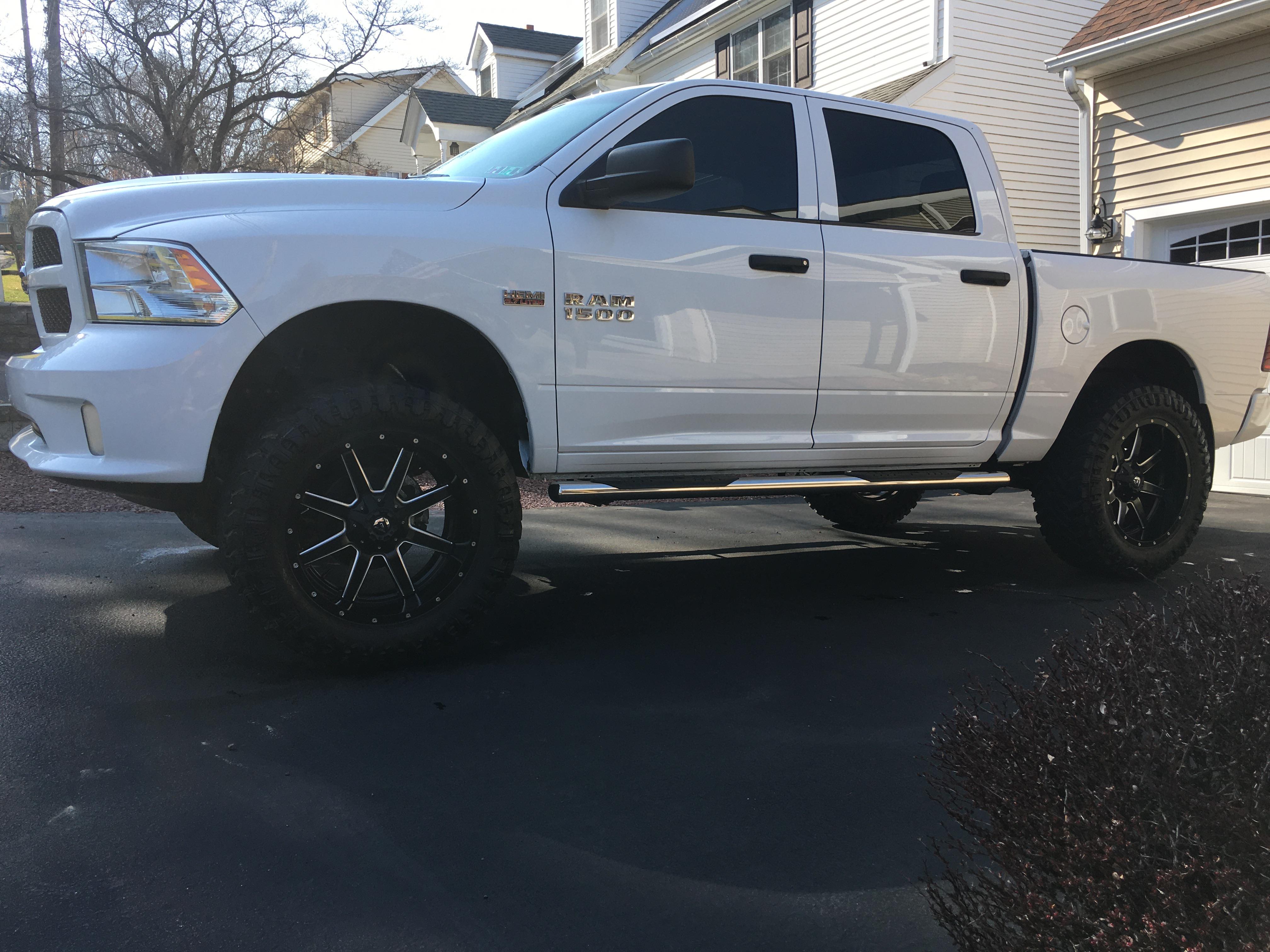 22” on 37s with a 6” lift and level | Scrolller