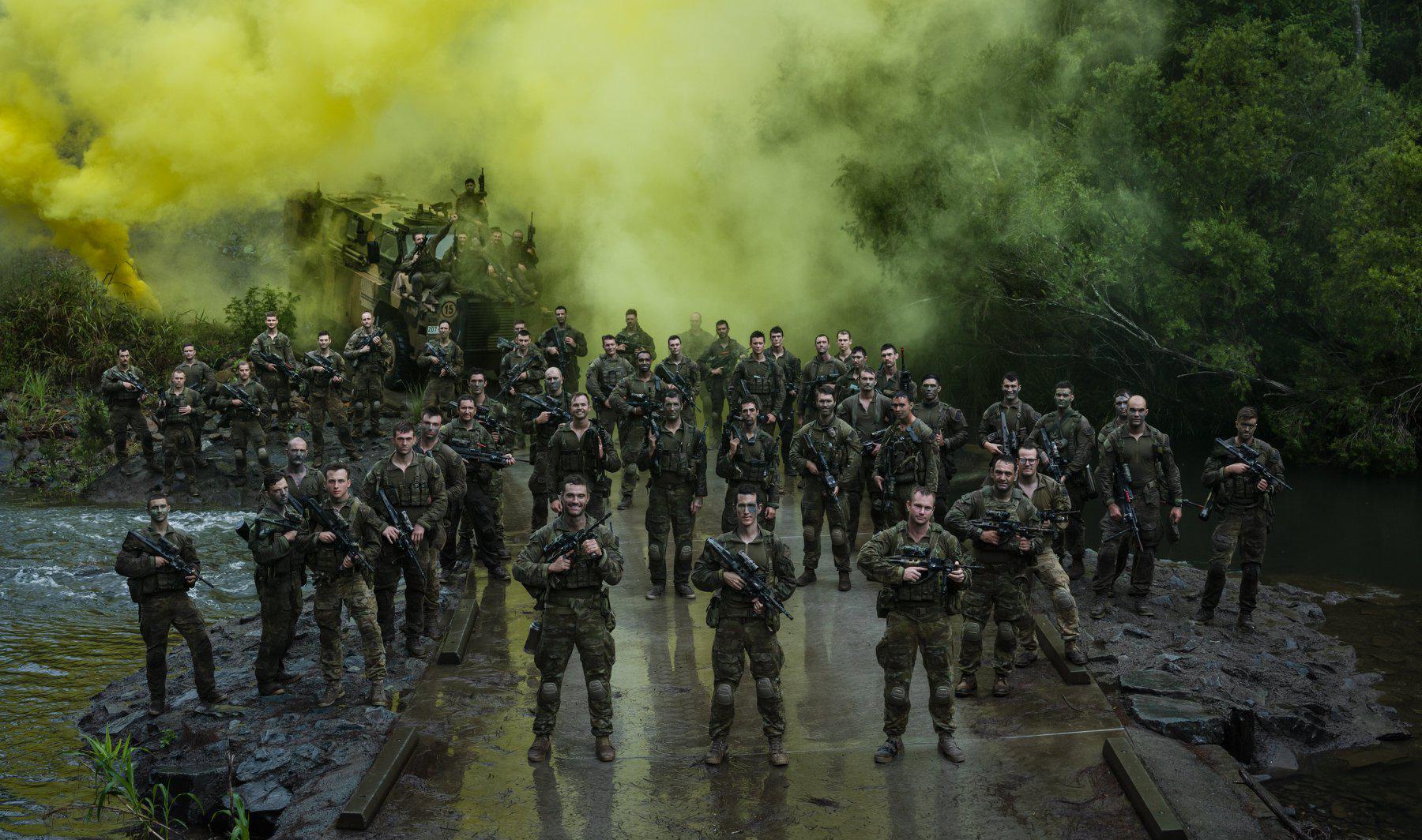 8/9 RAR Alpha Company of the Australian Army after Exercise Wolf Crawl ...
