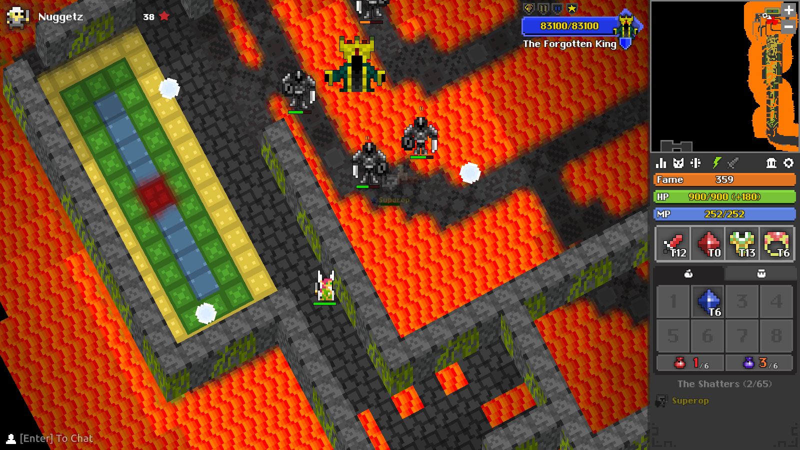 a normal day of testing in rotmg Scrolller