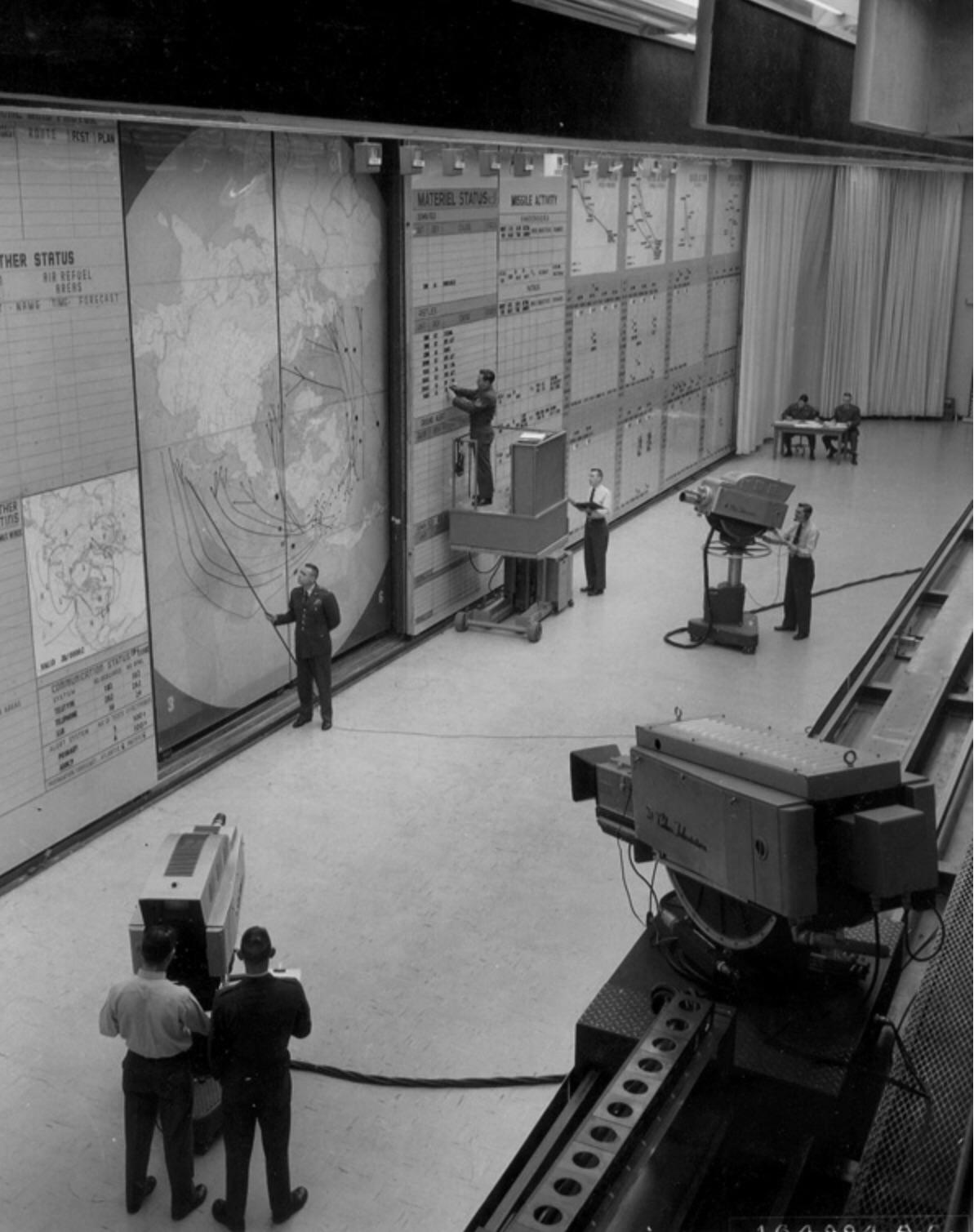 Hq Command Posts A view of Command Post at Headquarters, Strategic Air Command, Offutt ...