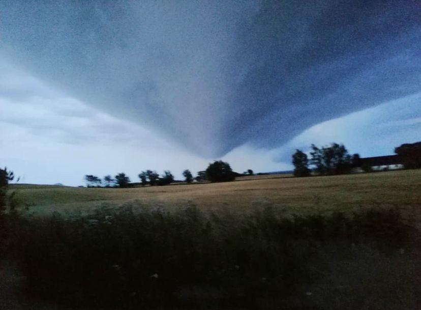 A weather phenomena called Cloud roll. Found it in Sweden. | Scrolller