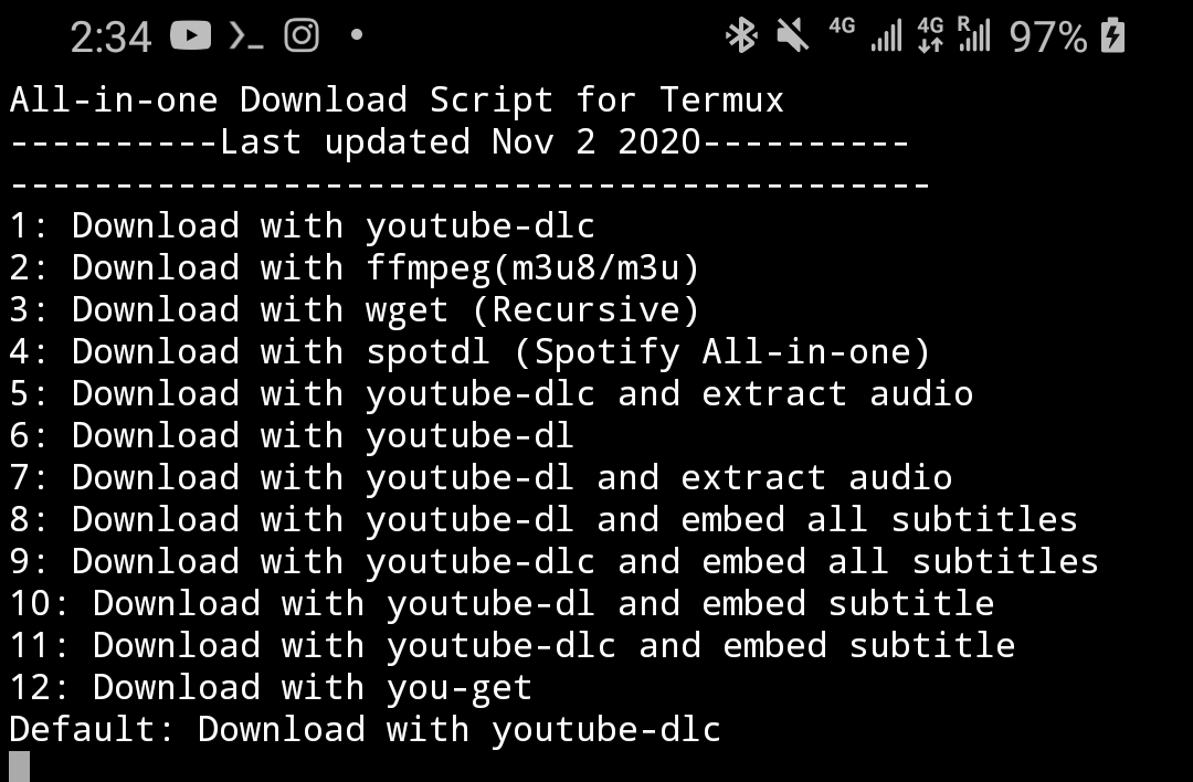 Adding you-get support to the script for supporting more video sites