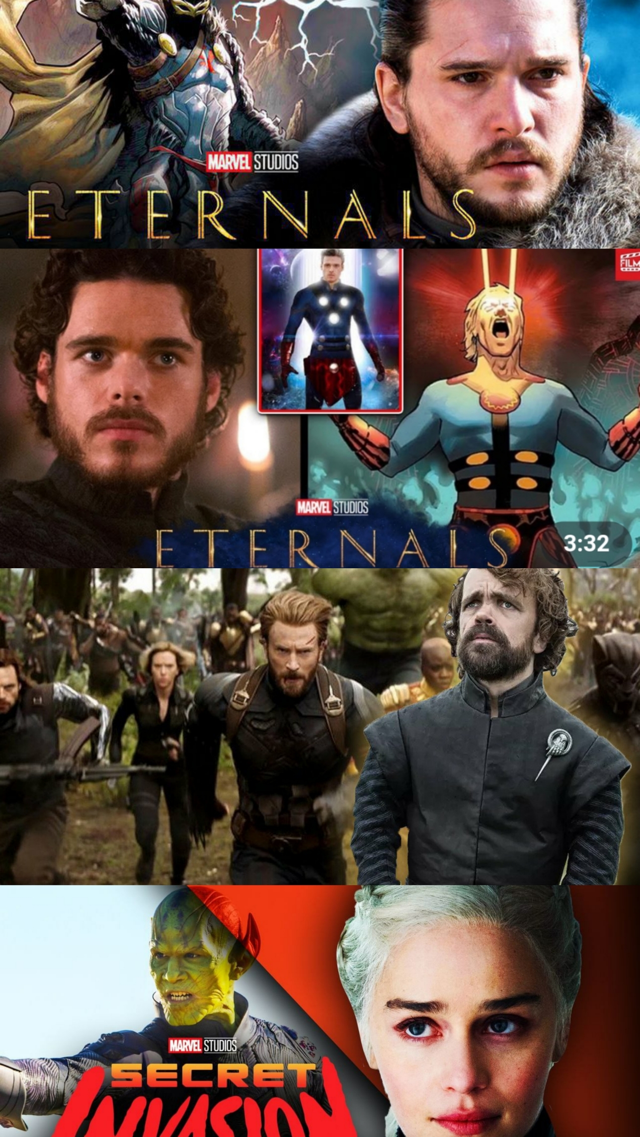 All Confirmed Game of Thrones' actors who has a role in MCU. Who excites you most? Scrolller