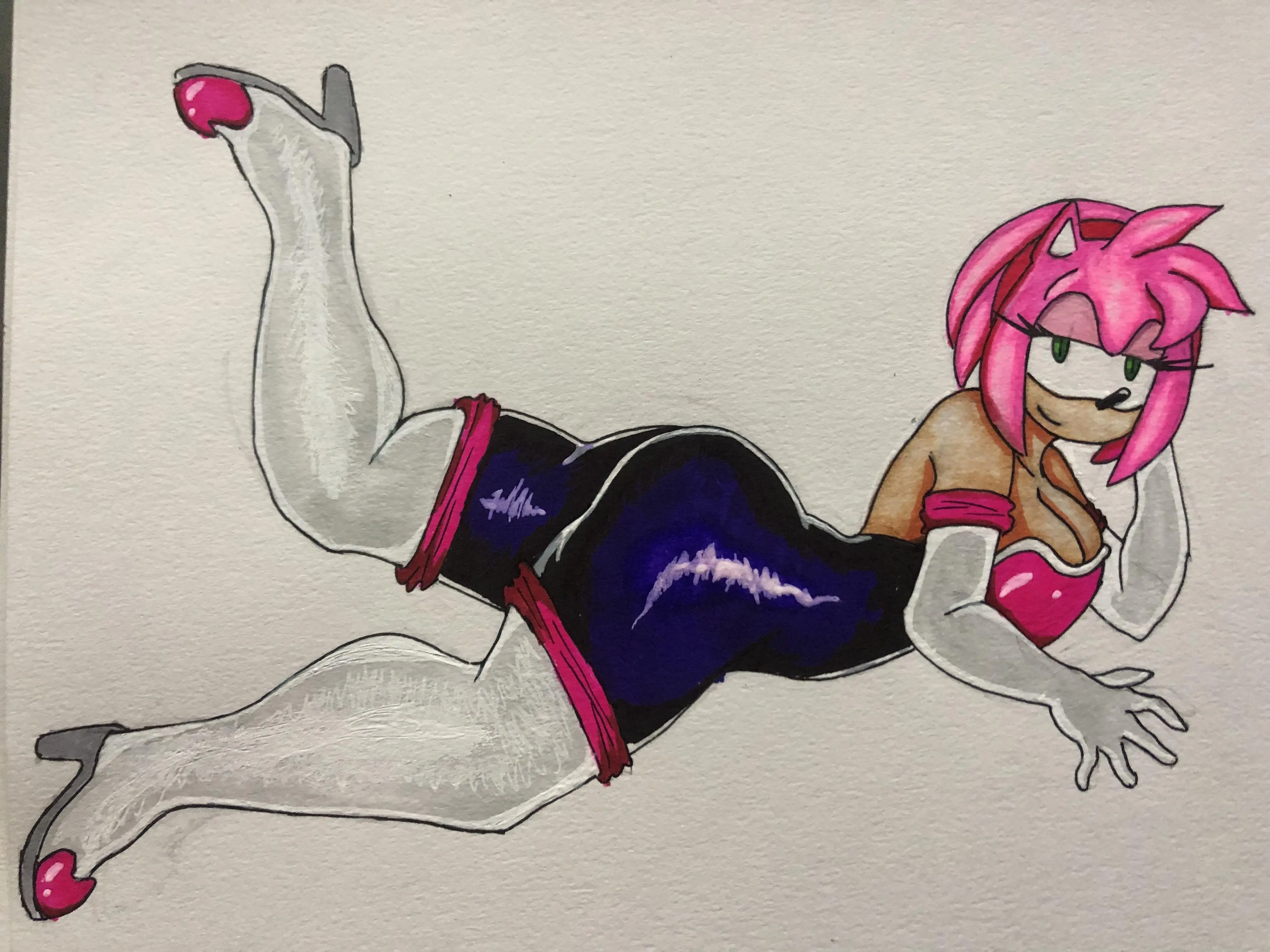 Amy in rouge's outfit, tried again cuz I wasn't super happy with the ...