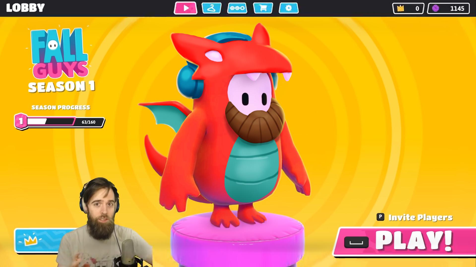 Another mockup of Ryu Fall Guy | Scrolller